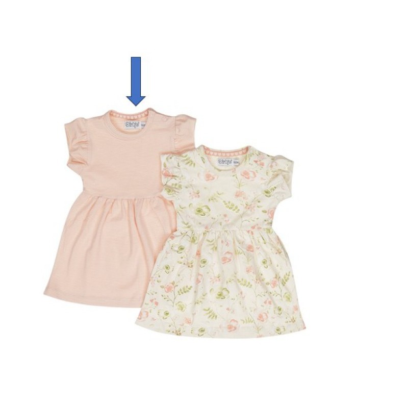 Robe rose rayures 2Y