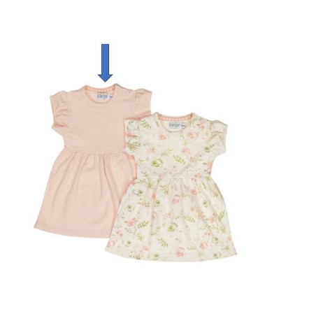 Robe rose rayures 2Y