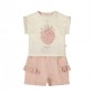 Ens tee-shirt+short fraise BERRY SWEET 18M