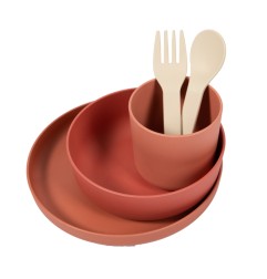 B-SET VAISSELLE BIODEGRADABLE CPLA 5PCS