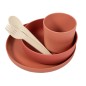 B-SET VAISSELLE BIODEGRADABLE CPLA 5PCS