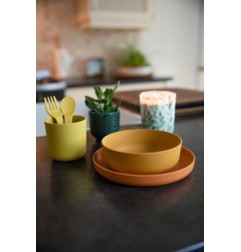B-SET VAISSELLE BIODEGRADABLE CPLA 5PCS
