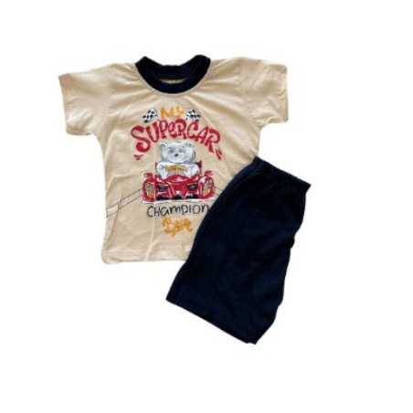 ENS SHORT+TEE SHIRT GARCON 9M