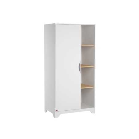 ARMOIRE 1 PORTE LEAF BLANC BOIS