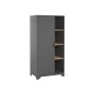 ARMOIRE 1 PORTE LEAF GRAPHITE BOIS