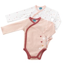 LOT DE 2 BODIES NAISSANCE GAIA ROSE