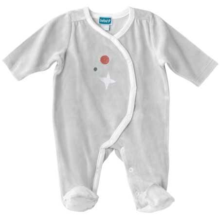 DORS BIEN VELOURS OUV. DEVANT 3 MOIS GAIA GRIS