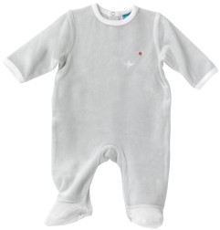 DORS BIEN VELOURS OUV. DOS NAISSANCE GAIA GRIS