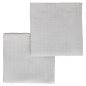 LOT DE 2 LANGES UNIS GAIA GRIS 70X70CM
