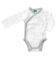 LOT DE 2 BODIES 6 MOIS GAIA GRIS