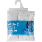 LOT DE 2 DRAPS HOUSSE IMPRIME ETOILE GRISE + UNI G