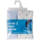 LOT DE 2 DRAPS HOUSSE IMPRIME ETOILE BLEUE + UNI B