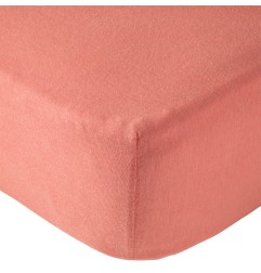 DRAP HOUSSE TERRACOTTA - 70X140X17CM