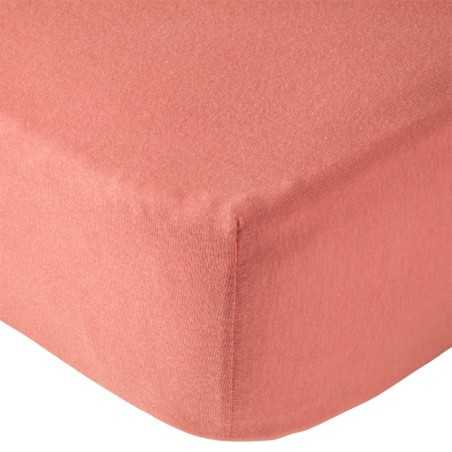 DRAP HOUSSE TERRACOTTA - 70X140X17CM
