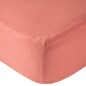 DRAP HOUSSE TERRACOTTA - 70X140X17CM