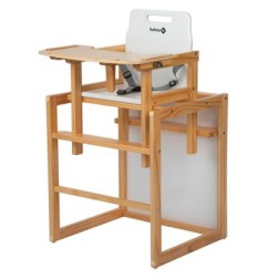 CHAISE HAUTE 2 EN 1 CHERRY NATURAL WOOD - CONVERTIBLE EN BUREAU