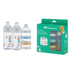 LOT DE 2 BIBERONS PP 270 ML + DOSEUR DE LAIT