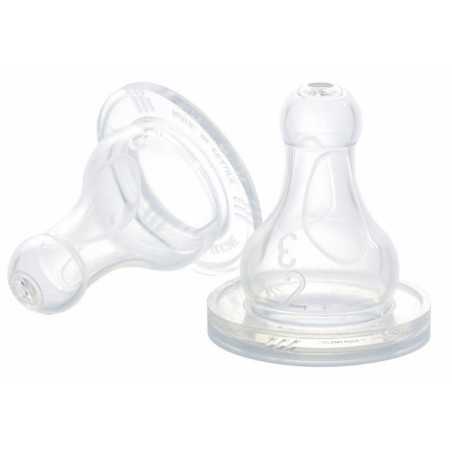 LOT 2 TETINES SILICONE 1ER AGE