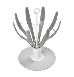 EGOUTTE BIBERON PLIABLE FLOWER GREY