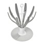 EGOUTTE BIBERON PLIABLE FLOWER GREY