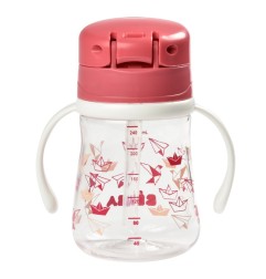 TASSE PAILLE 350 ML - DARK PINK