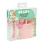 SET REPAS SILICONE COMPARTIMENTE PINK