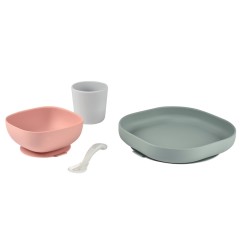 COFFRET REPAS SILICONE 4 PIECES