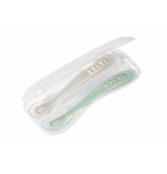 LOT DE 2 CUILLERES 1ER AGE SILICONE