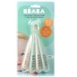 LOT DE 4 CUILLERES 1ER AGE SILICONE