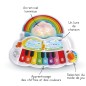 PIANO ARC EN CIEL LUMI MAGIQUE