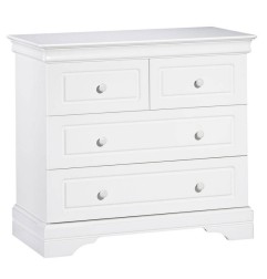 COMMODE 4 TIROIRS ELODIE BLANC