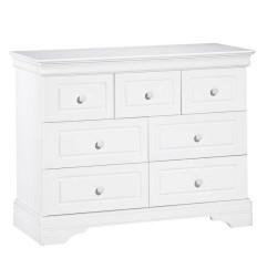 COMMODE 7 TIROIRS ELODIE BLANC