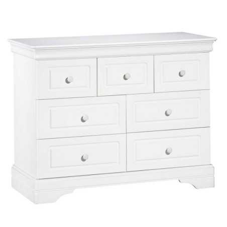 COMMODE 7 TIROIRS ELODIE BLANC