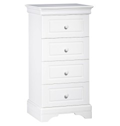 CHIFFONNIER 4 TIROIRS ELODIE BLANC