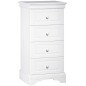 CHIFFONNIER 4 TIROIRS ELODIE BLANC