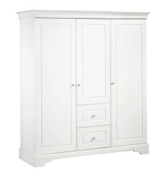ARMOIRE 3 VOLUMES ELODIE BLANC