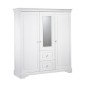 ARMOIRE 3 VOLUMES AVEC MIROIR ELODIE BLANC