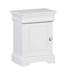 CHEVET 1 TIROIR 1 PORTE ELODIE BLANC