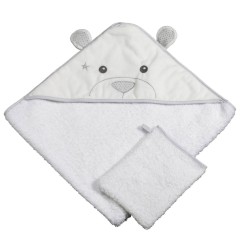 CAPE DE BAIN + GANT CELESTE