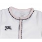 PYJAMA VELOURS BLANC TAILLE NAISSANCE MISS FLEUR DE LUNE