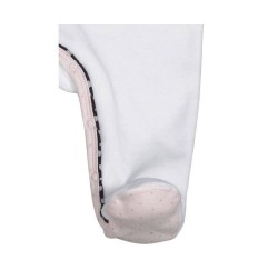 PYJAMA VELOURS BLANC TAILLE 3 MOIS MISS FLEUR DE LUNE