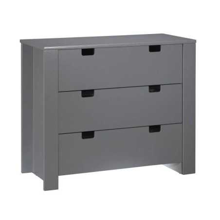 COMMODE 3 TIROIRS CITY ARDOISE