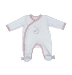 PYJAMA VELOURS BLANC