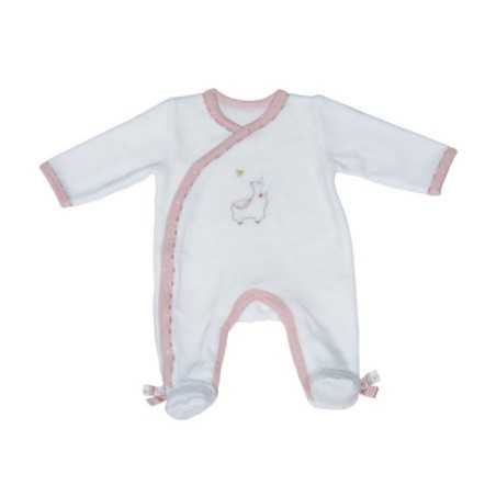 PYJAMA VELOURS BLANC