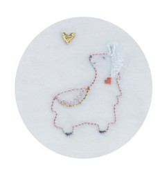 PYJAMA VELOURS BLANC