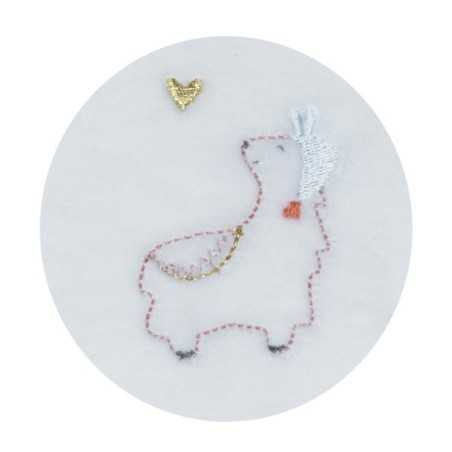 PYJAMA VELOURS BLANC