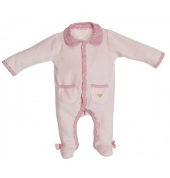 PYJAMA VELOURS ROSE