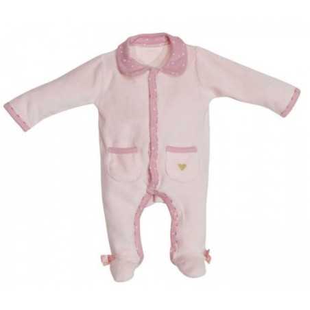 PYJAMA VELOURS ROSE