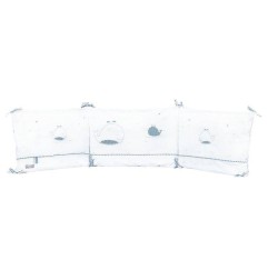 TOUR DE LIT BLUE BALEINE