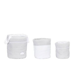 LOT DE 3 PANIERES GIGOGNES GRIS LILY GREY